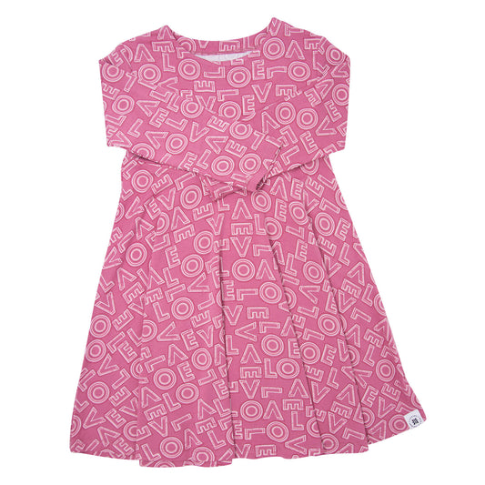All You Need Is Love Swirly Dress