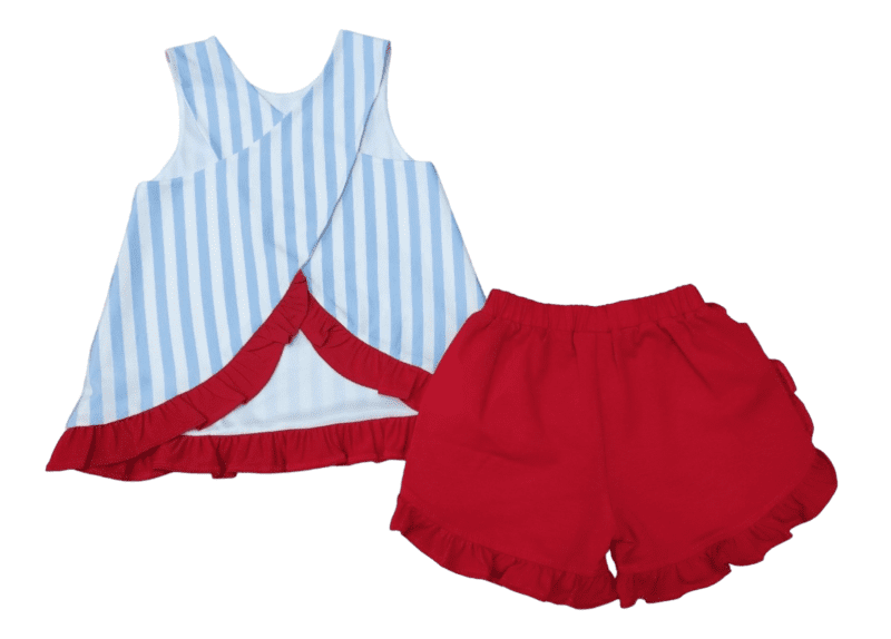 Baseball Applique Short Set Girls