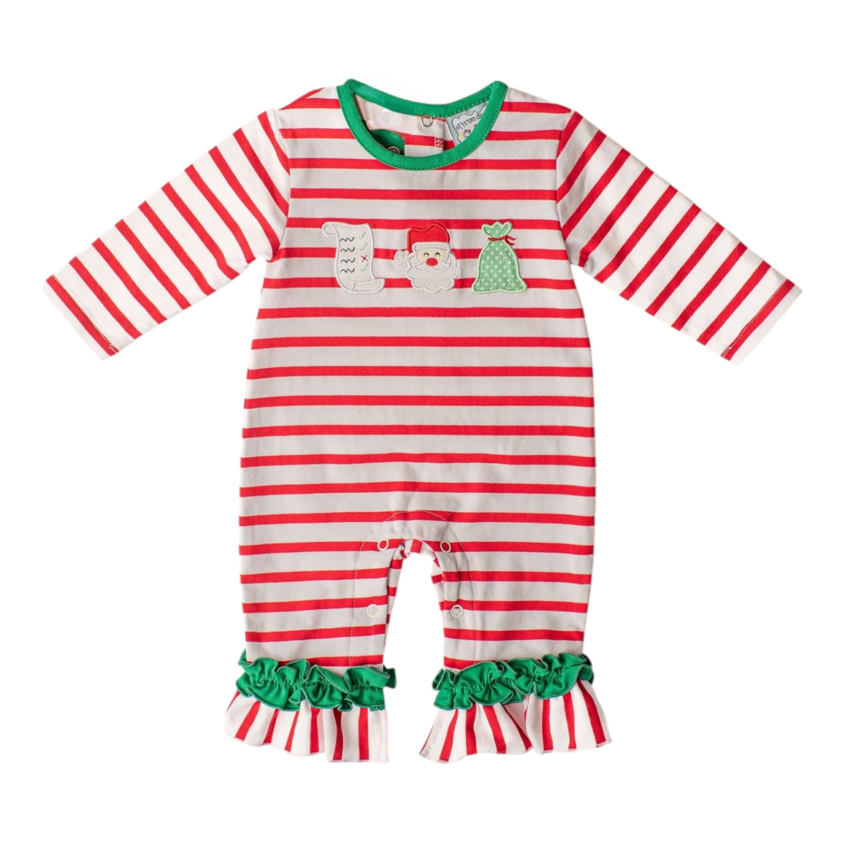 Making His List Romper-Girls