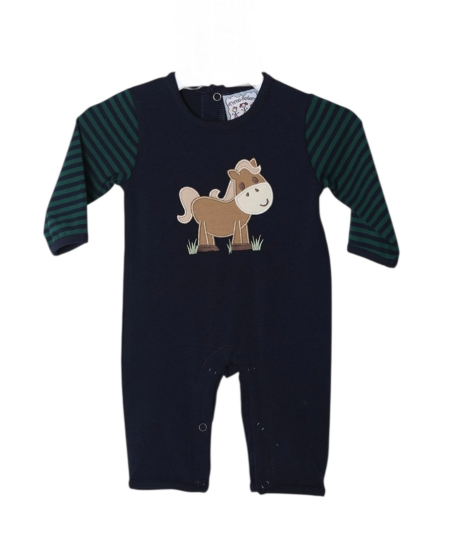 Horse Boys Romper