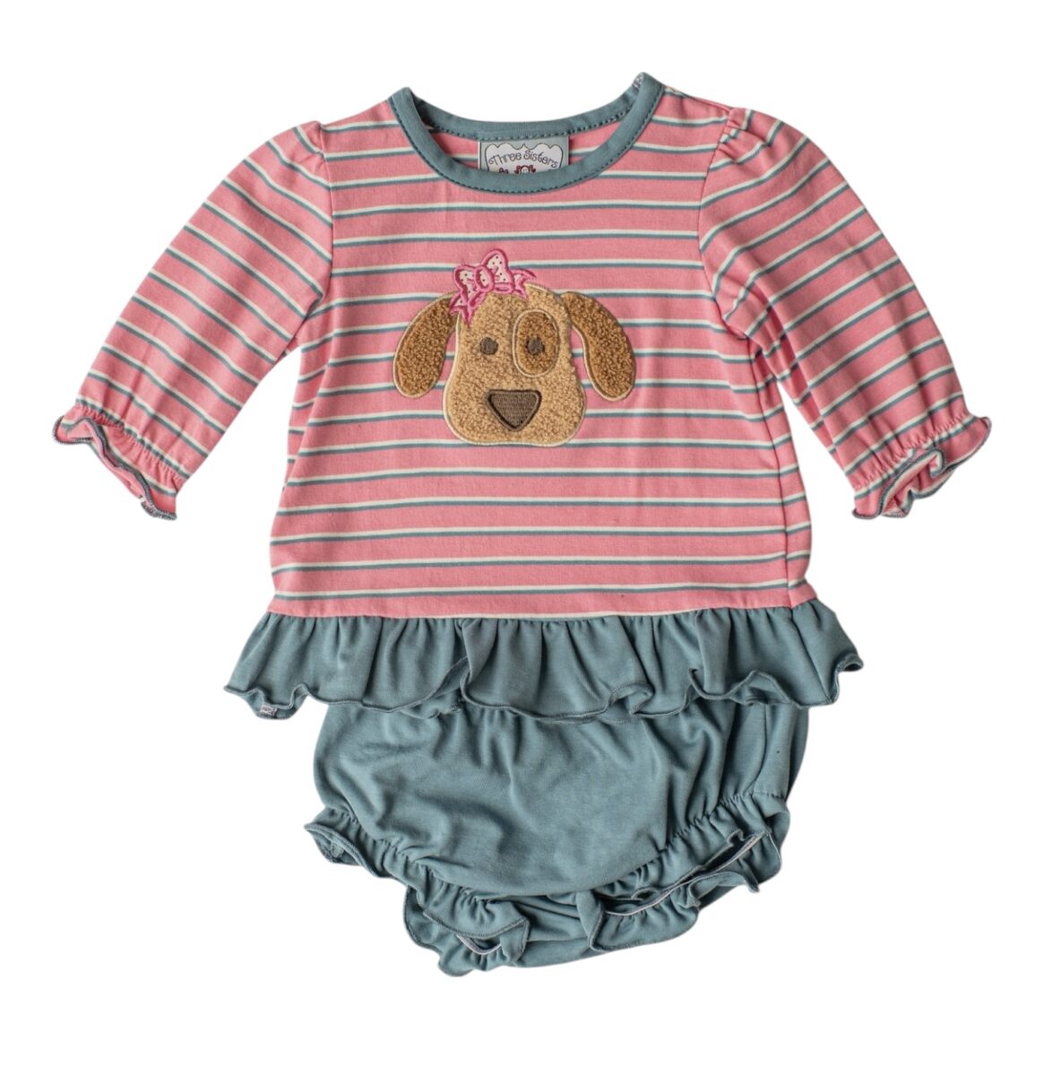 Puppy Appliqué’ Bloomer Set