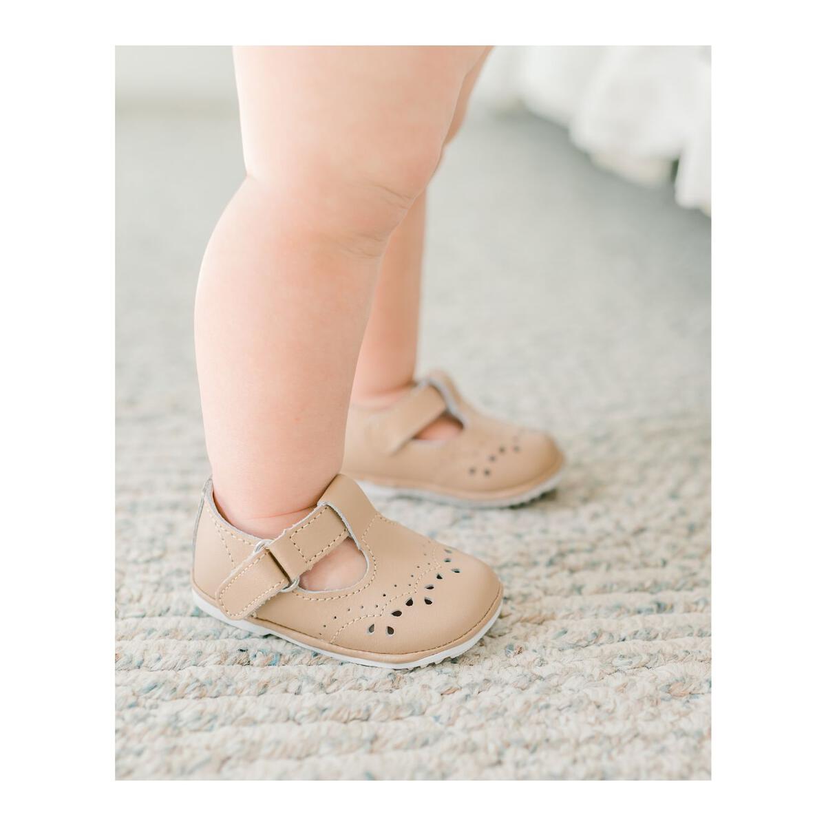 Birdie Toddler T Strap-Latte