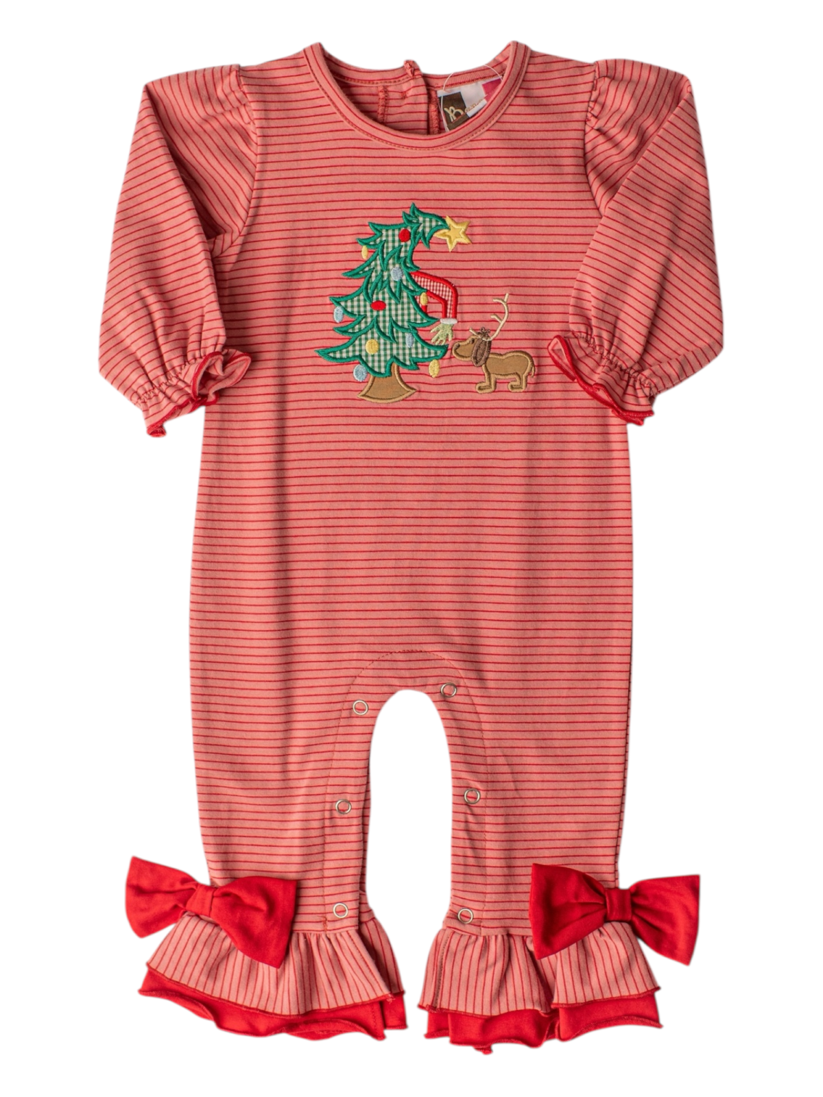 Green & Grumpy Romper-Girls