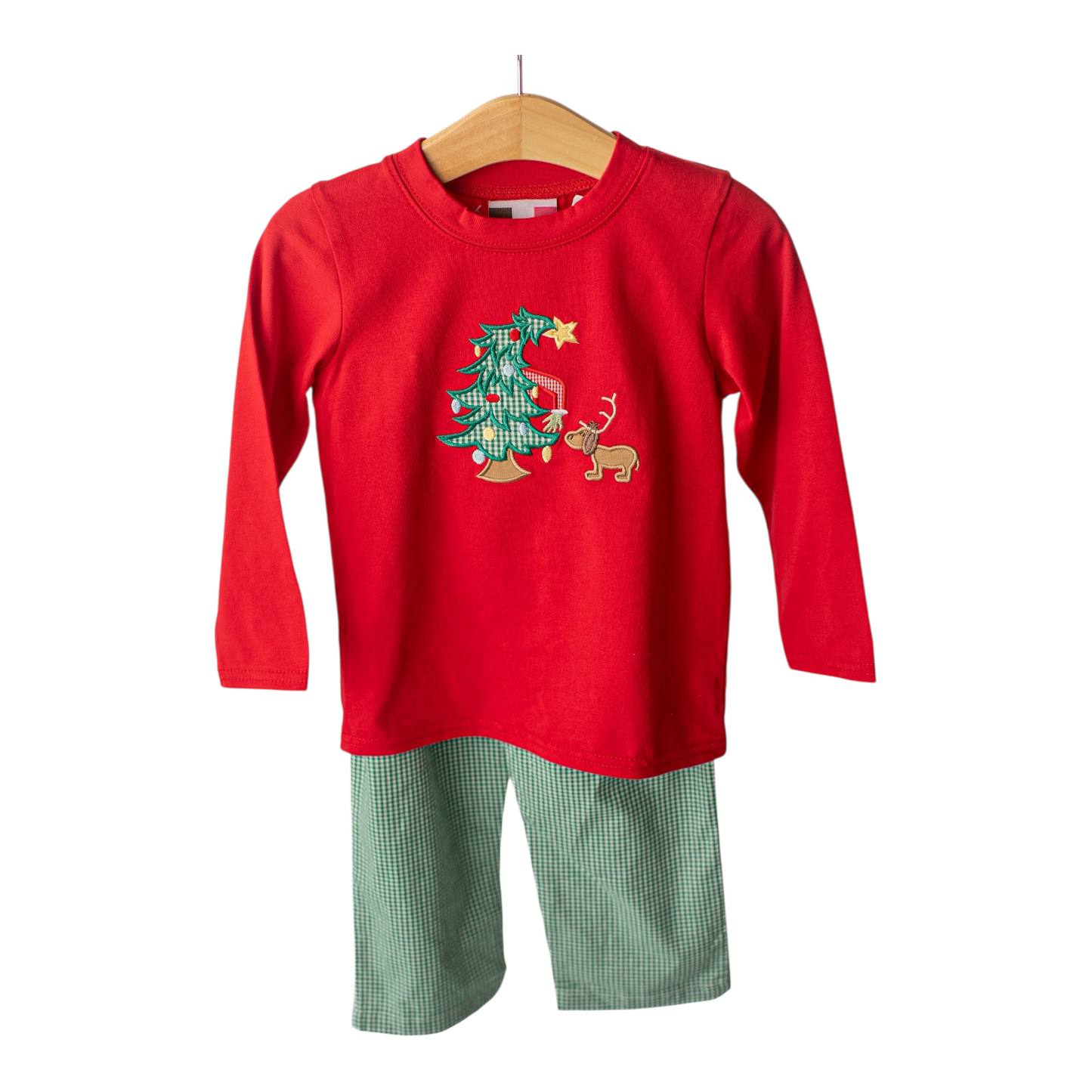 Green & Grumpy Pant Set-Boys