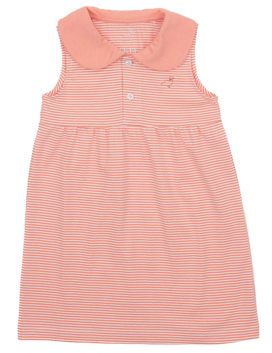 Coral Stripe Jackson Dress