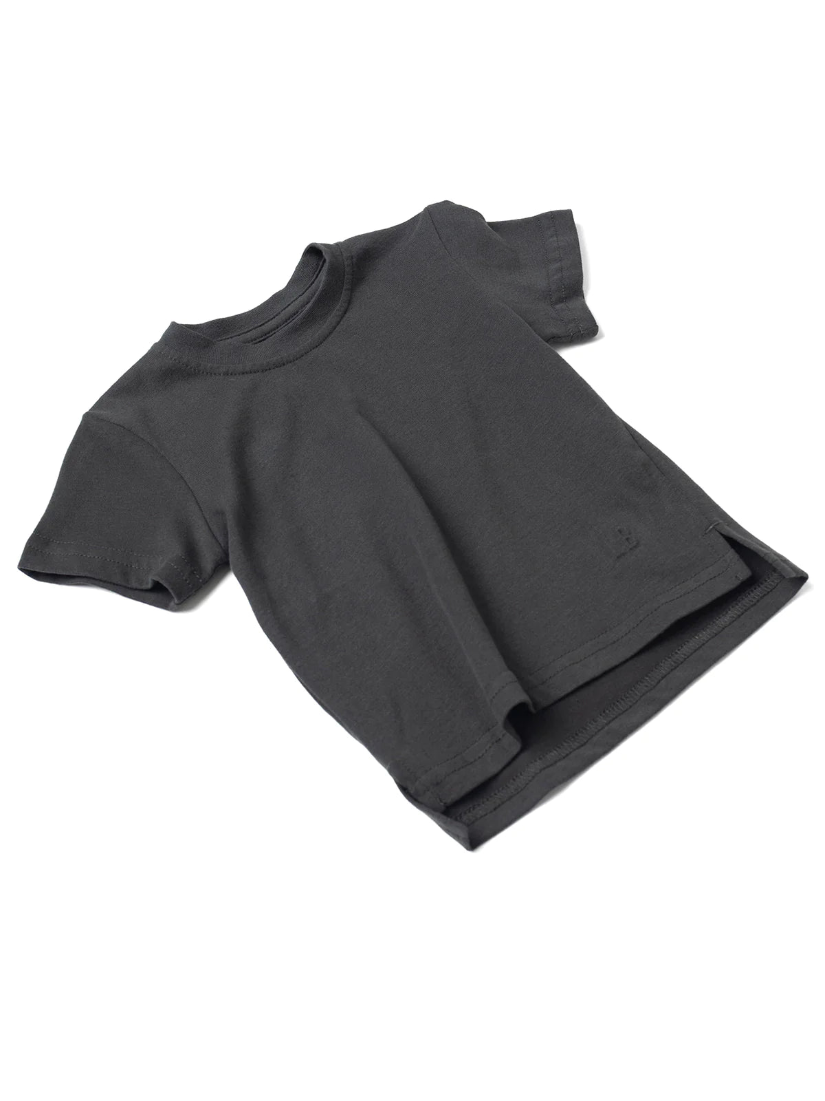 Elevated Tee-Charcoal