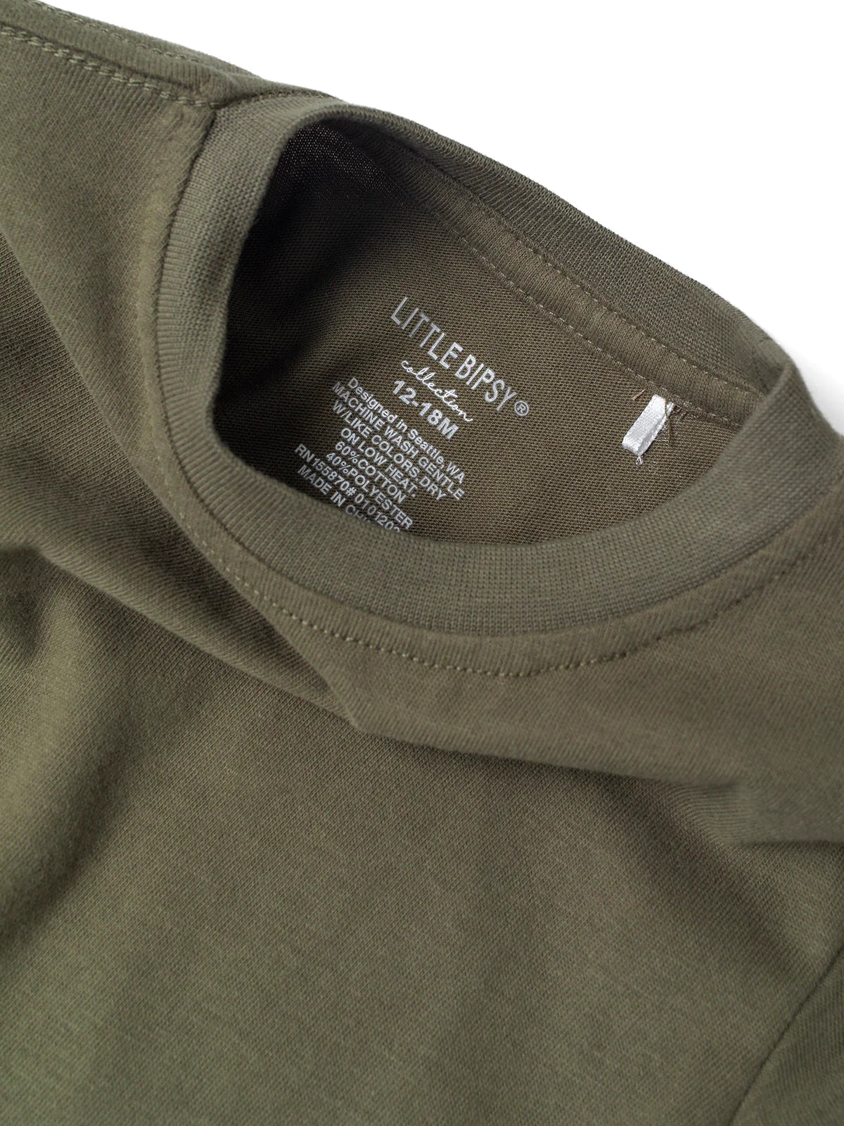 Elevated Tee-Dk Moss