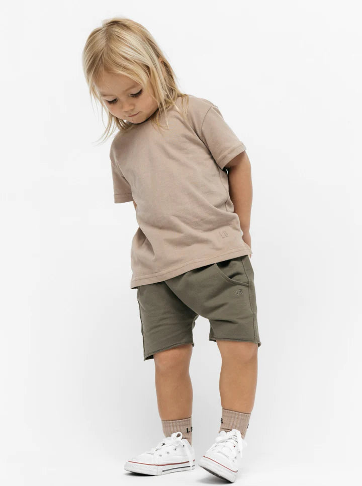 Elevated Tee-Taupe
