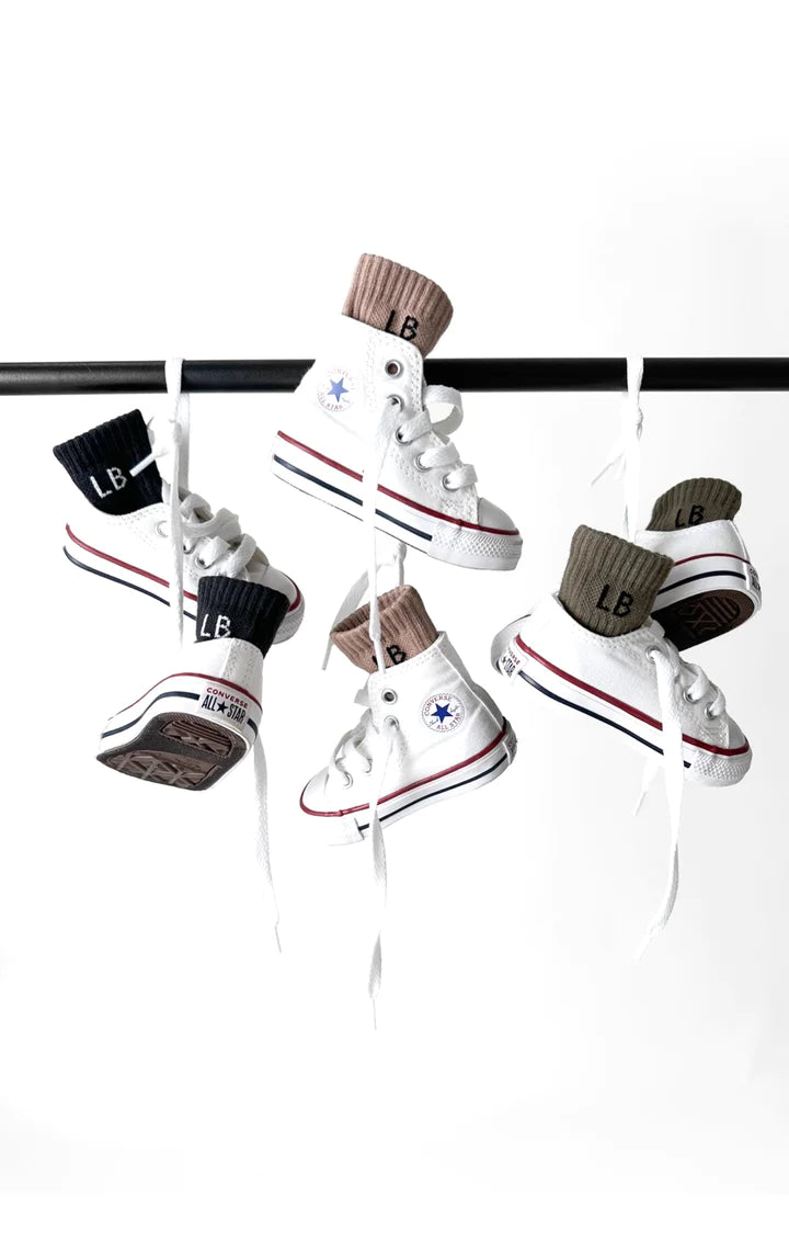 Socks-3 Pk Charcoal/Taupe/Dk Moss