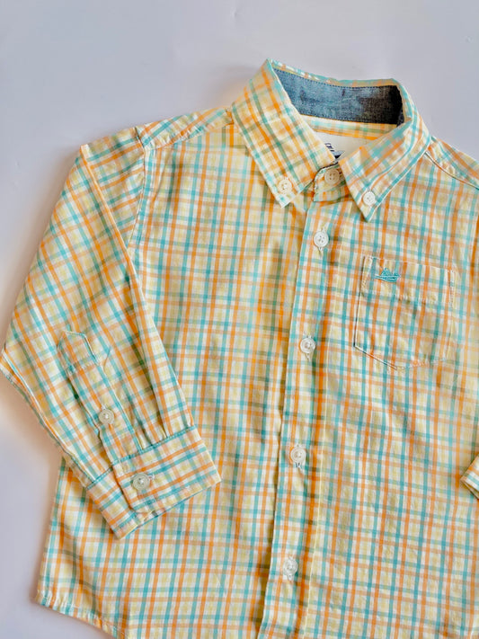 Dress Shirt-Orange,Turquoise