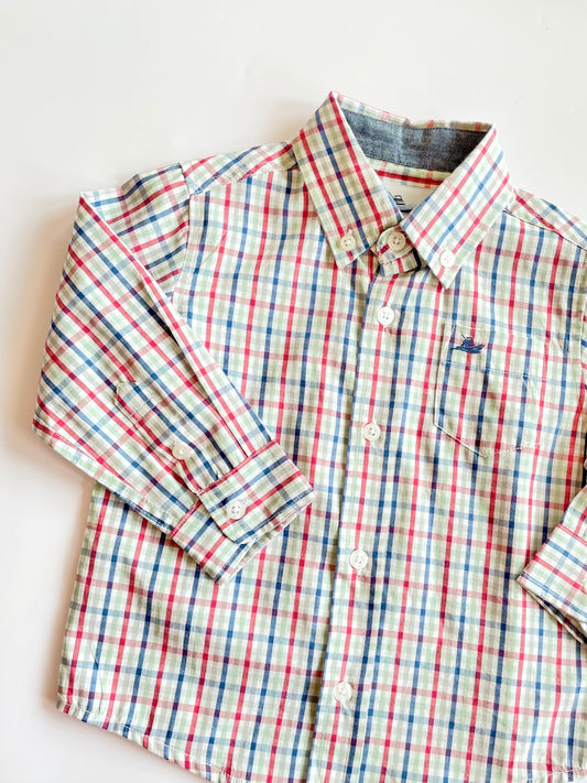 Dress Shirt-Blue,Red,Green