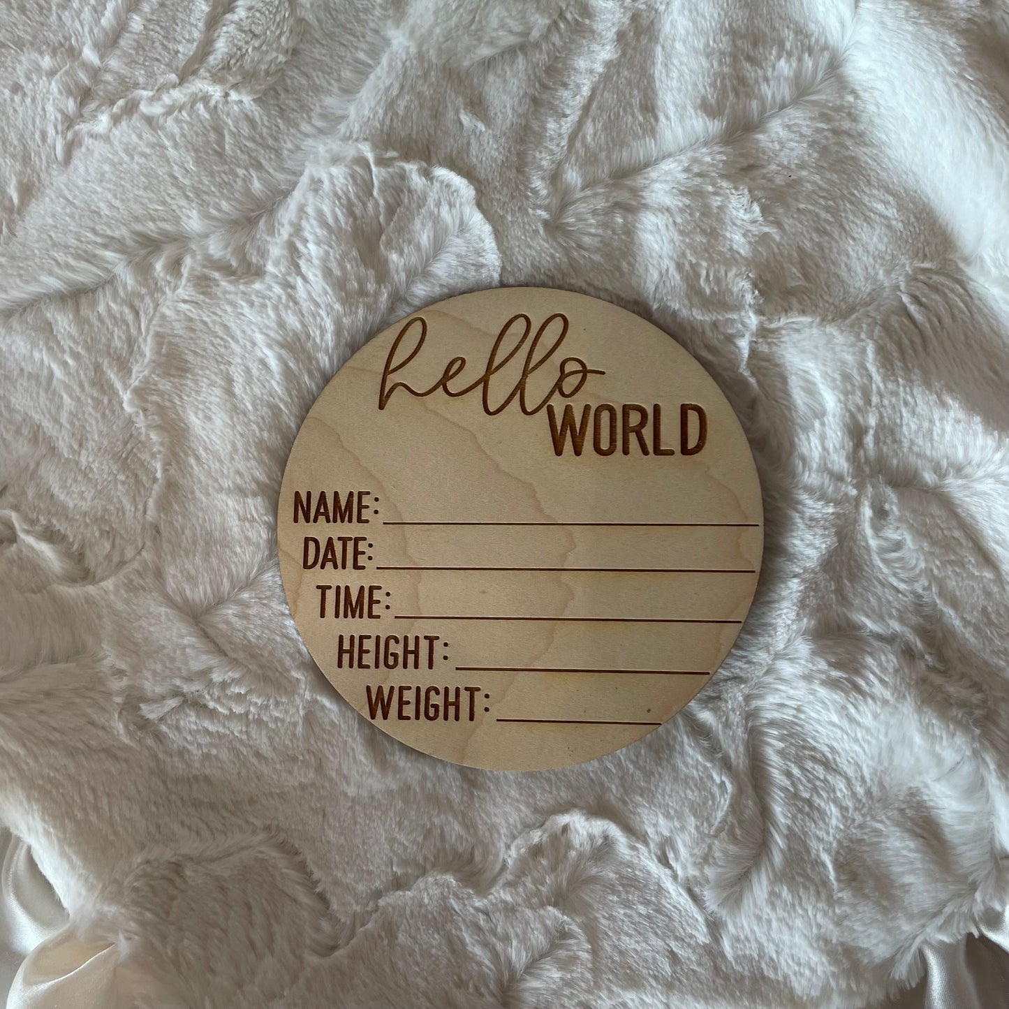 Hello World Birth Announcement