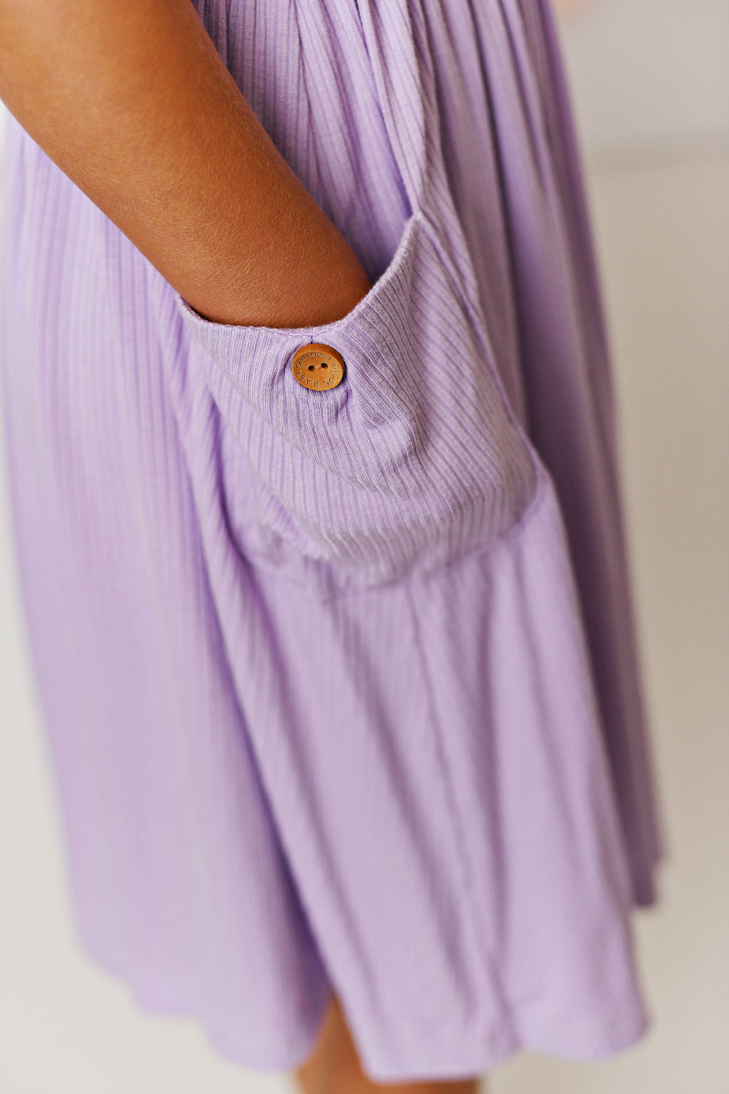 Bamboo Pocket Dress-Lilac