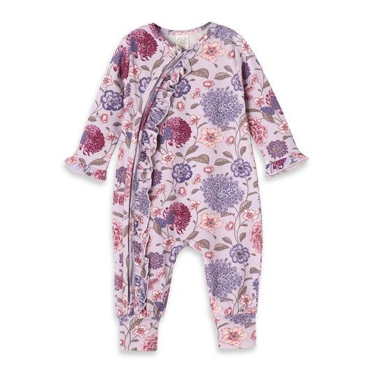 Vintage Blooms Footie Romper