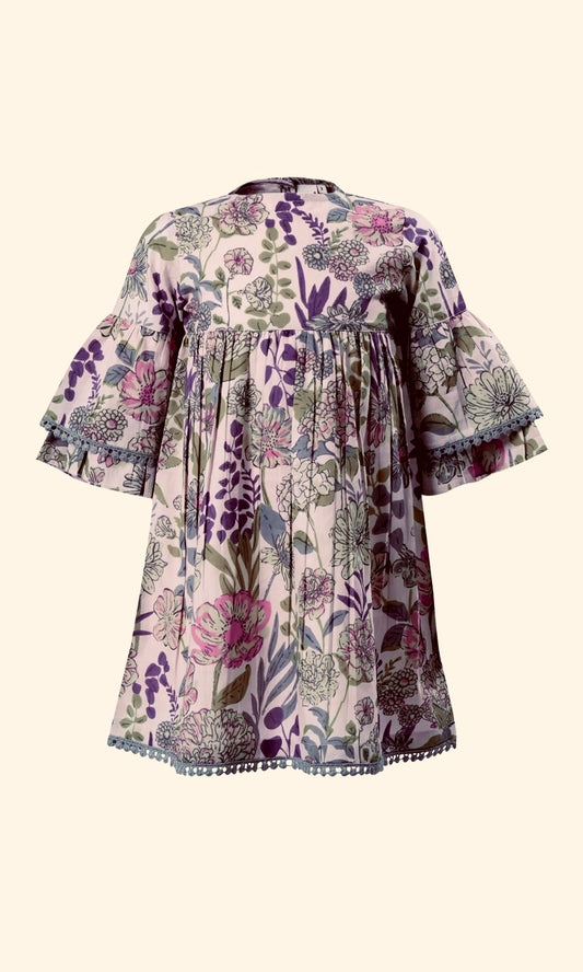 Purple Floral Dress
