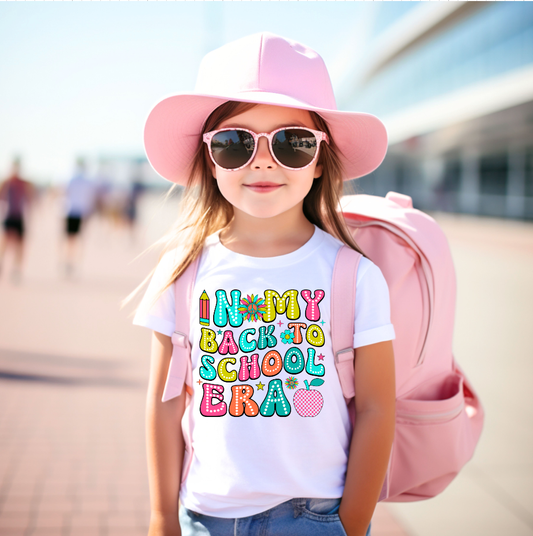 In My Back To School Era Girls Tee Shirt