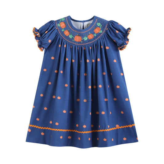 Pumpkin Smocked Dress