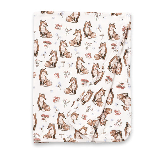 Foxy Garden Stroller Blanket