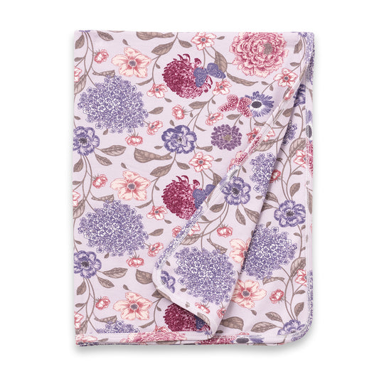 Vintage Blooms Stroller Blanket