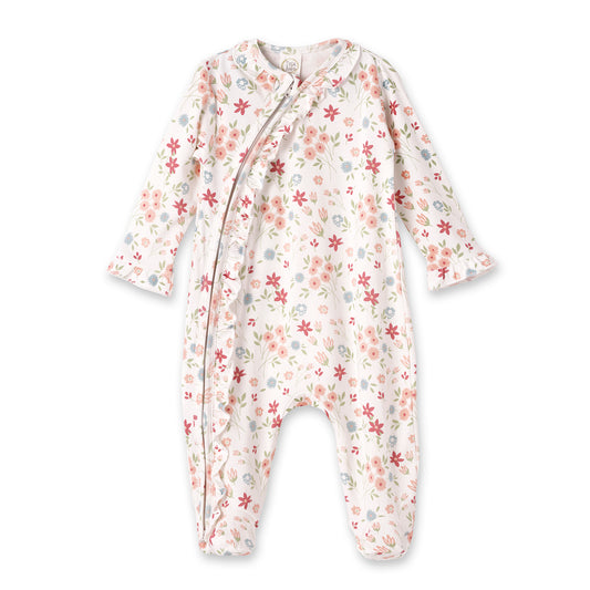 Prairie Petals Footed Romper