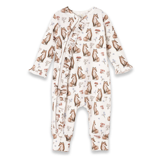 Foxy Garden Ruffle Romper