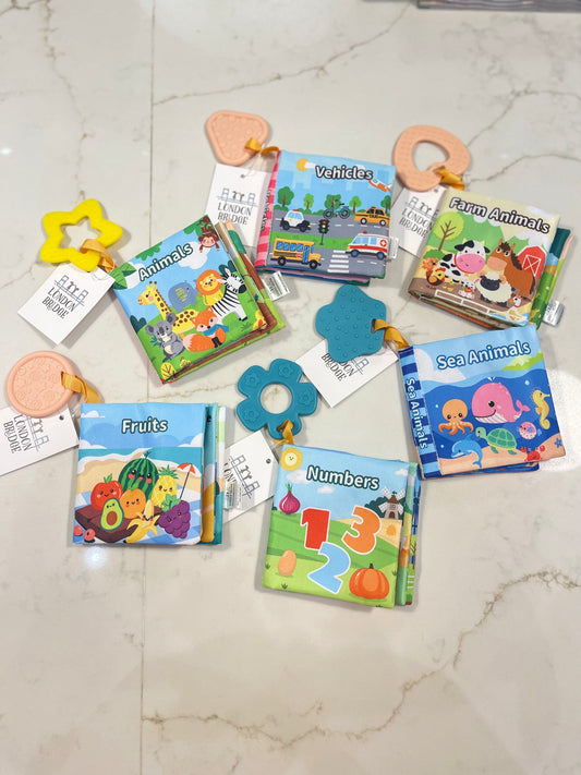 Cloth Book w/Teether