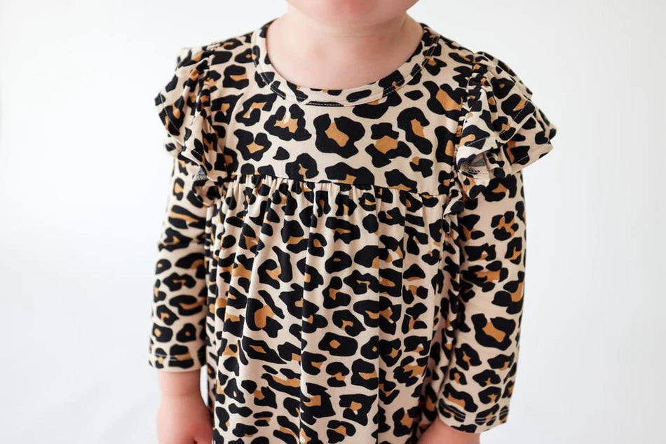 Lana Leopard Flutter Dress