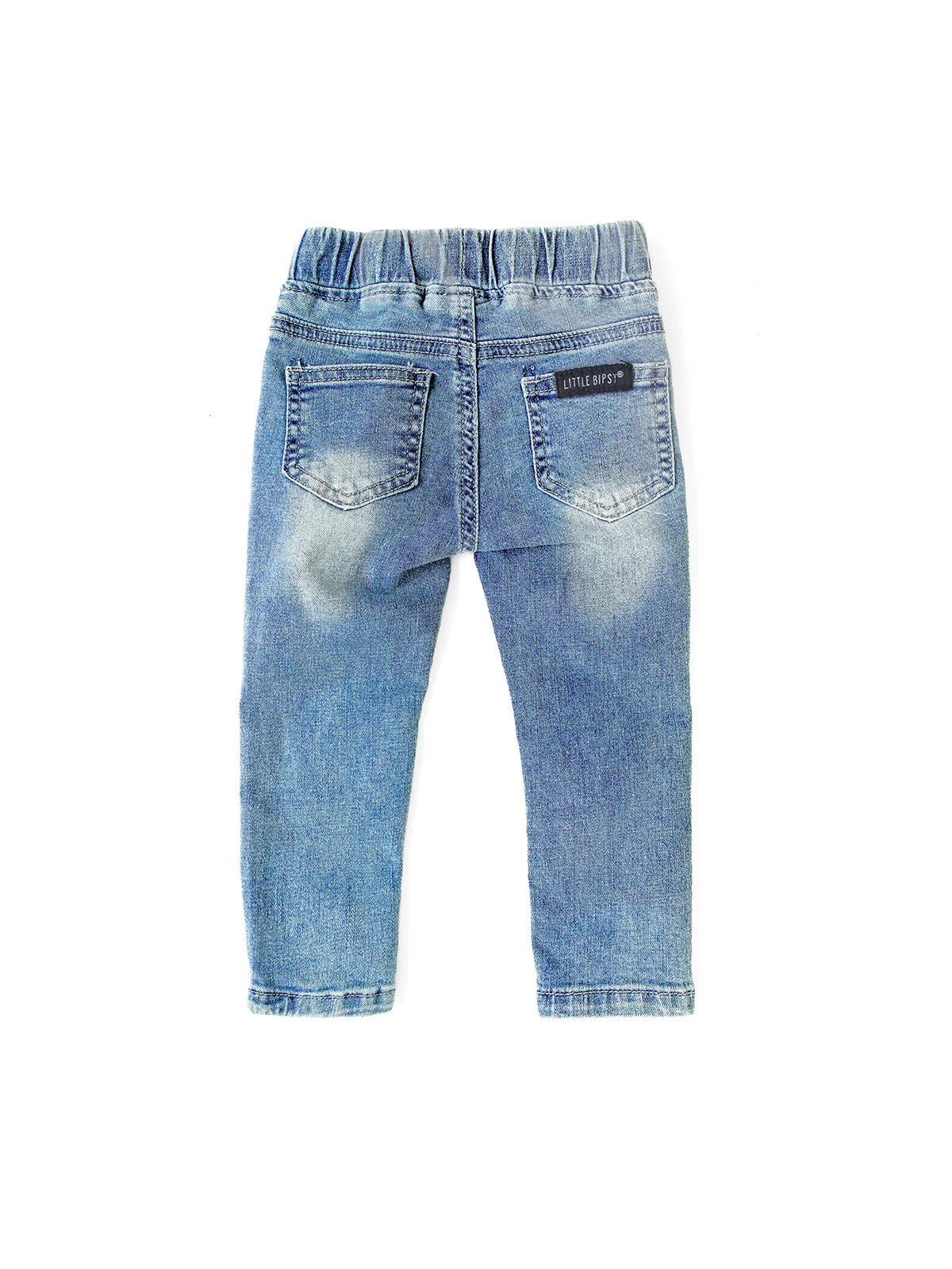 Distressed Light Wash Denim Jeans