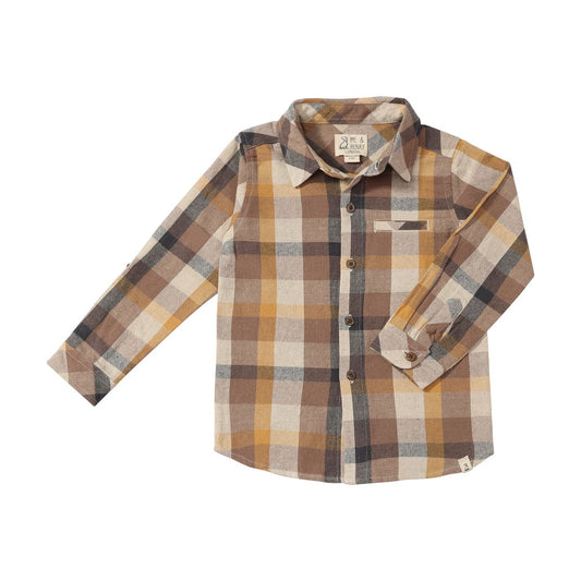 Atwood Woven Shirt Brown Madras
