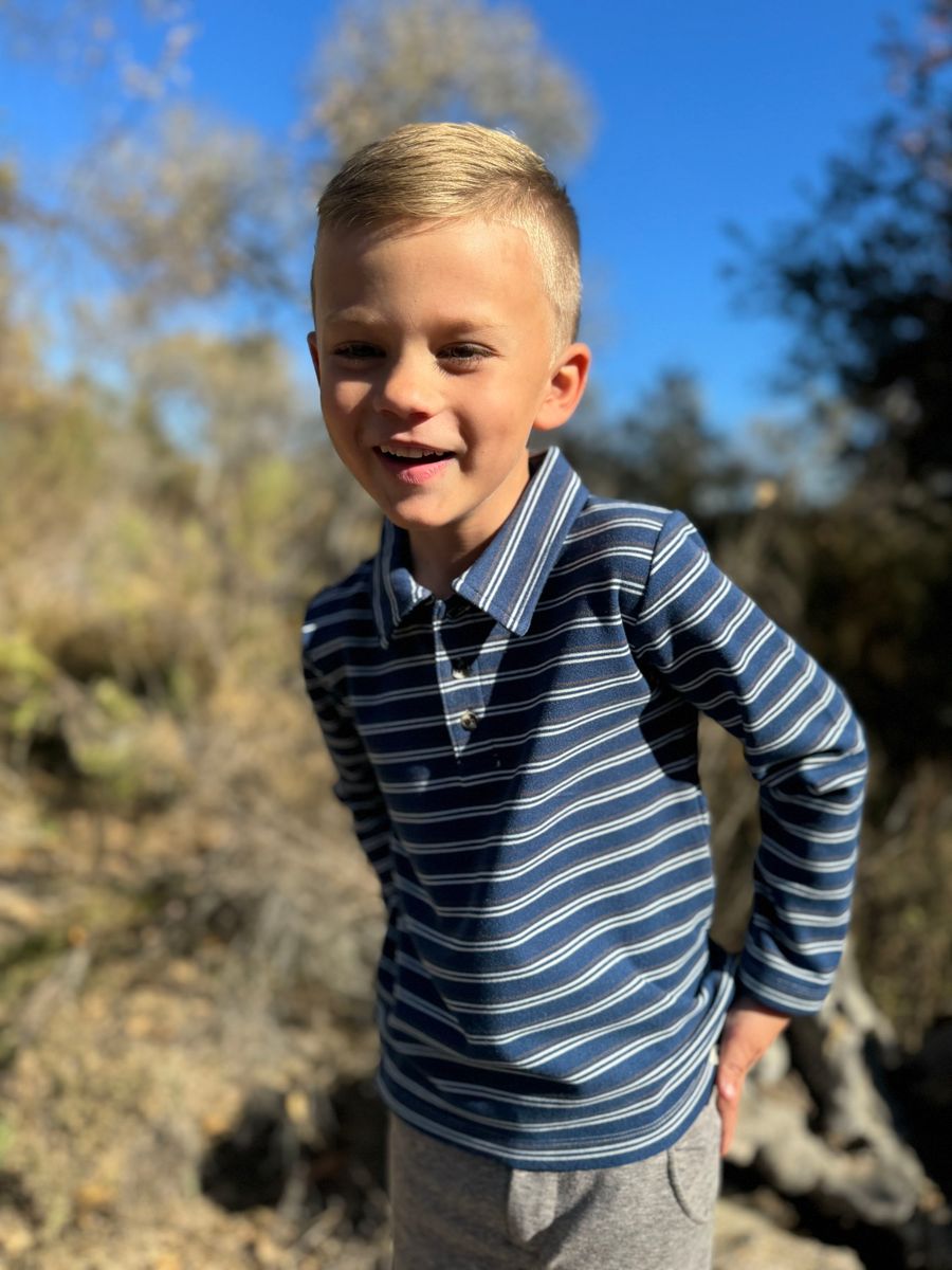 Spencer Polo-Navy/White