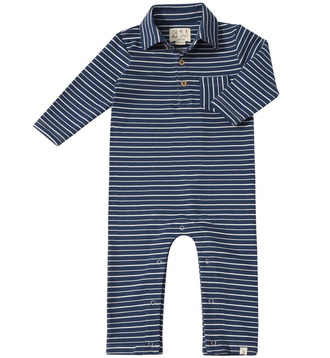 Kingston Polo Romper Navy/White