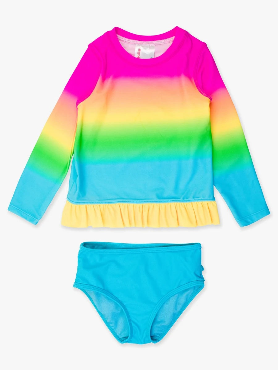 Neon Sunset LS Rash Guard