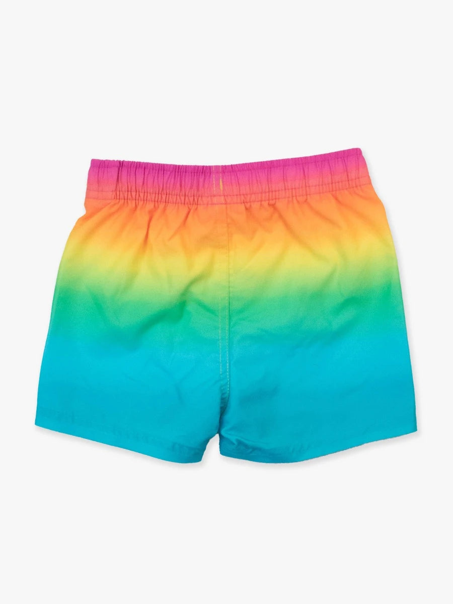 Neon Sunset Swim Trunks