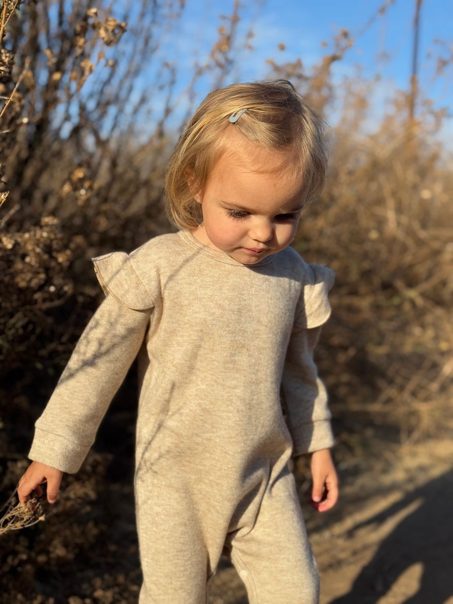 Noelle Romper-Oatmeal