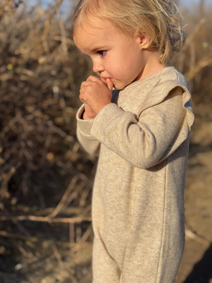 Noelle Romper-Oatmeal