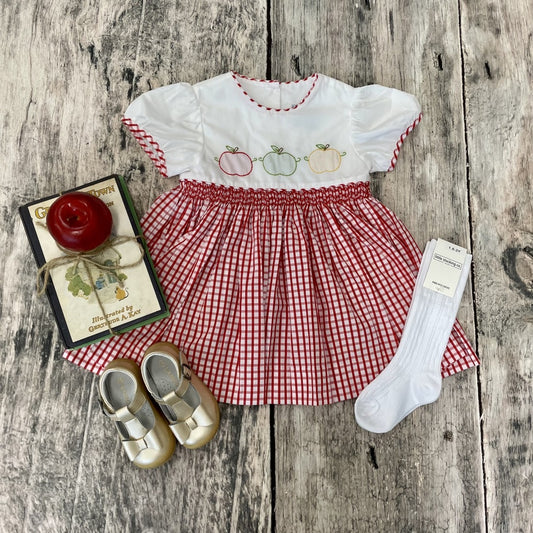 Apple Embroidery Dress
