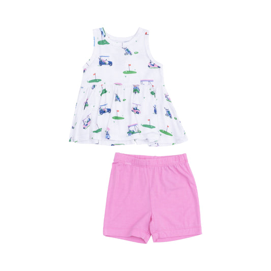 Golf Cart Peplum/Short Set