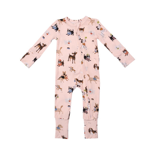 Doggy Daycare Pink Romper