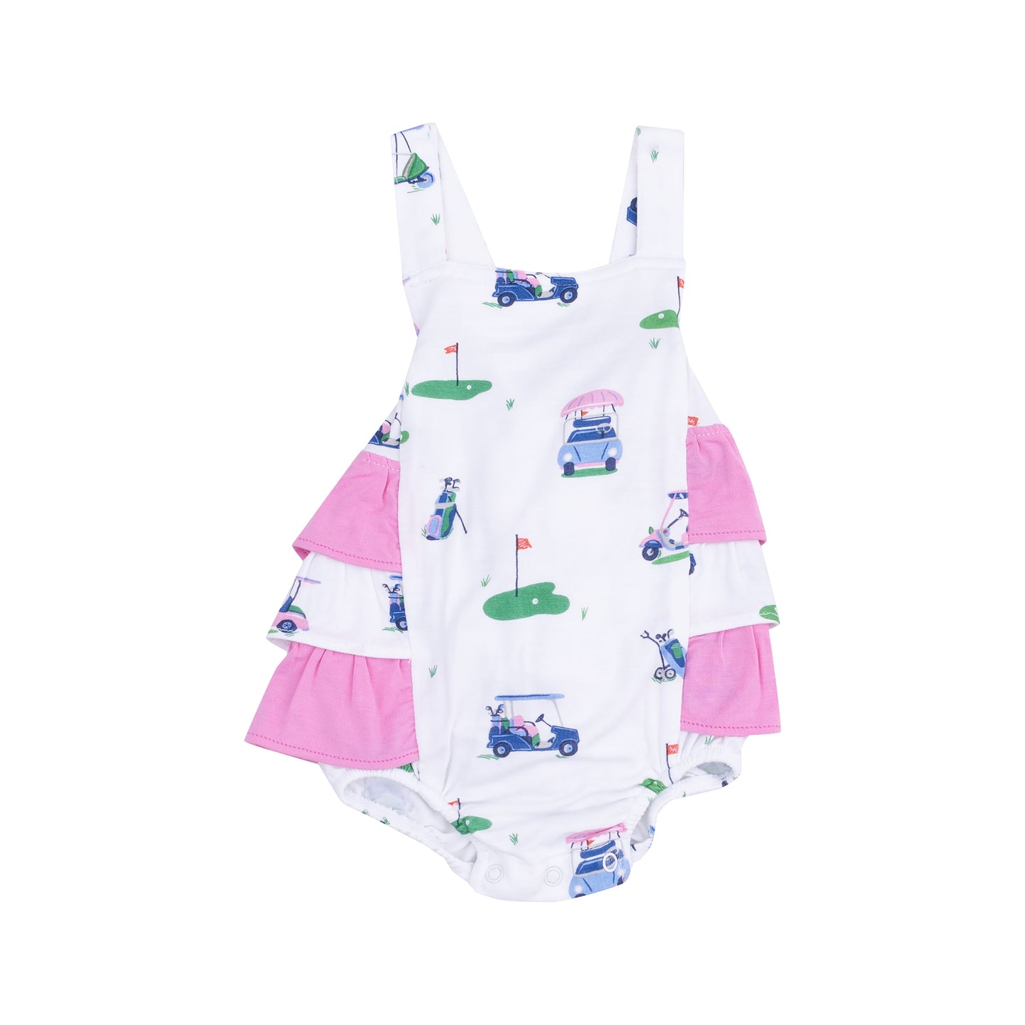 Golf Carts Ruffle Sunsuit