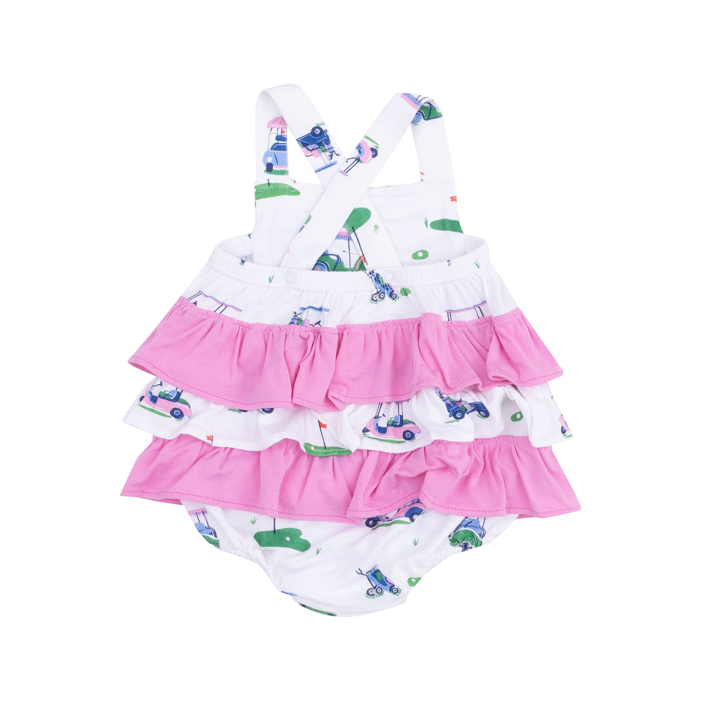 Golf Carts Ruffle Sunsuit