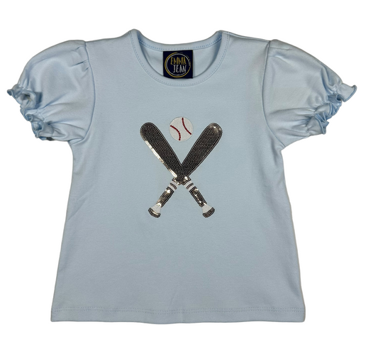 Baseball Sequin Tee