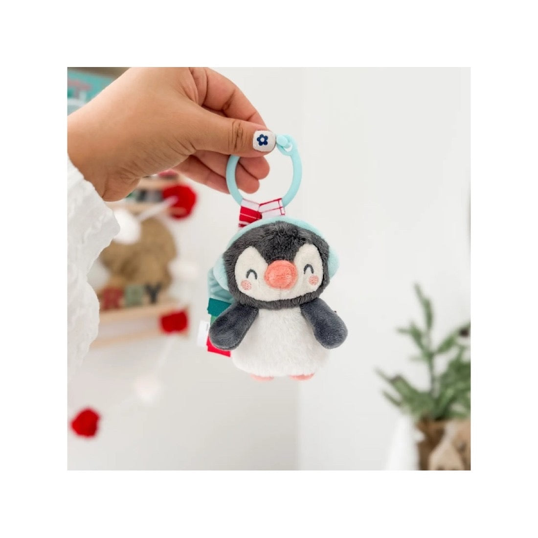 Holiday Penguin Itzy Teether-Penguin