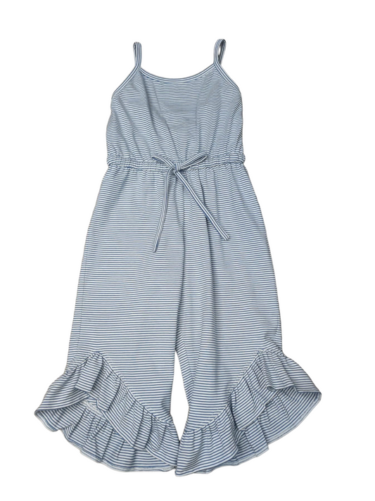 Chloe Romper Blue Stripe