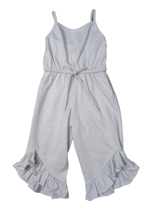 Chloe Romper Lavender Stripe