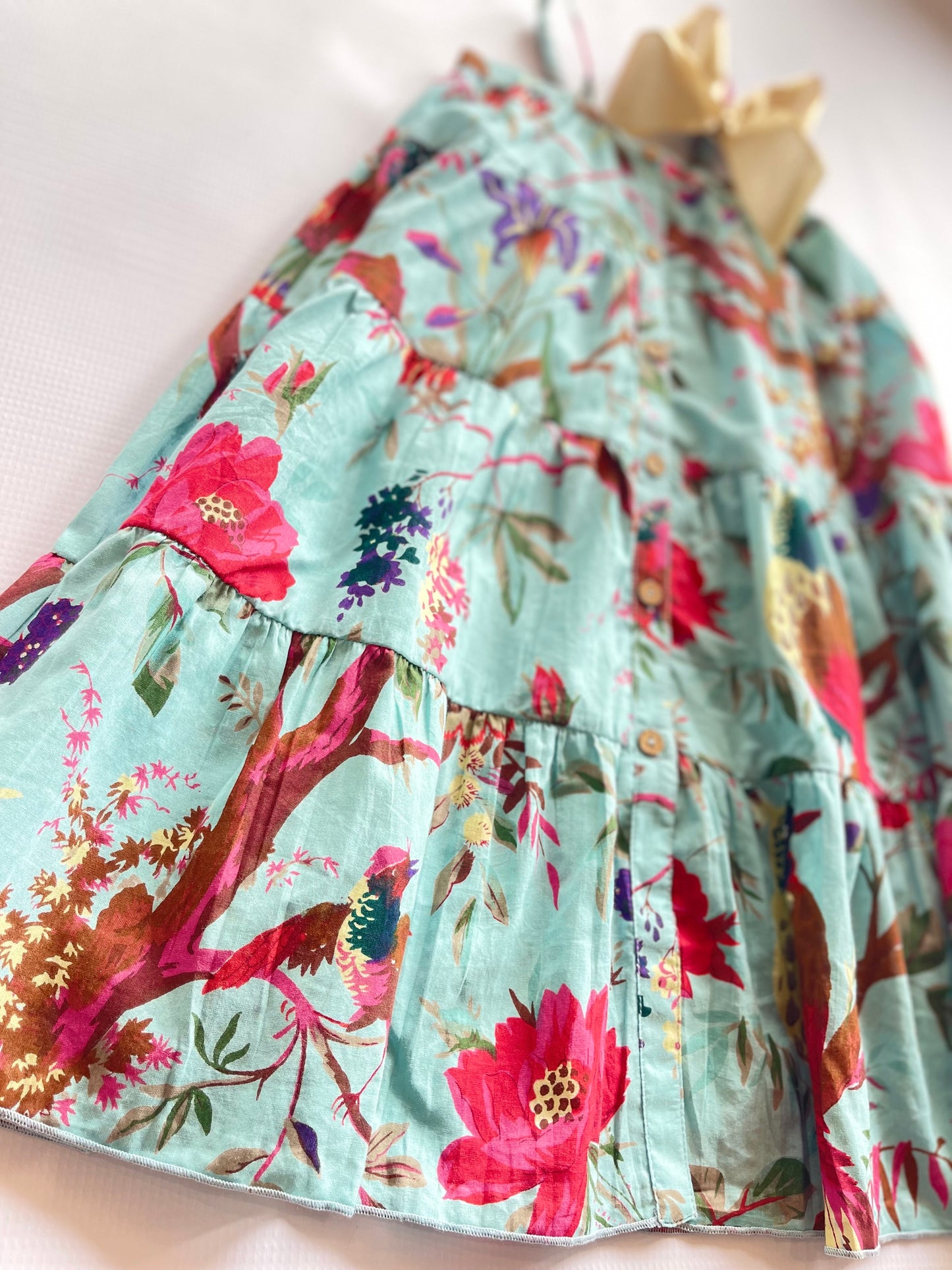 Turquoise Floral Dress