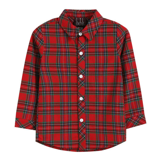 Red/Green Button Up