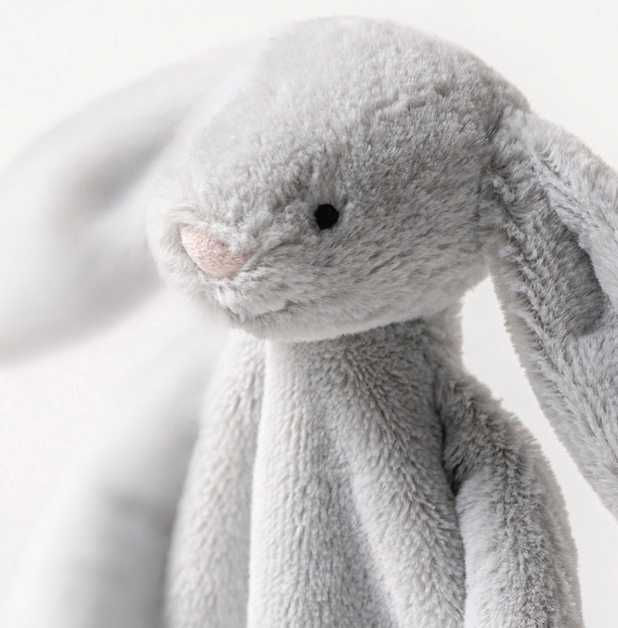 Bashful Silver Bunny Comforter