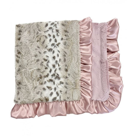 Snowcat/Dusty Pink Blanket