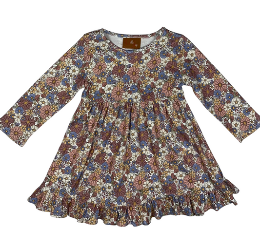 Rose Floral L/S Dress