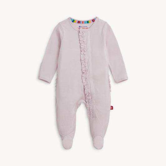 Grape Ice Modal Ruffle Footie
